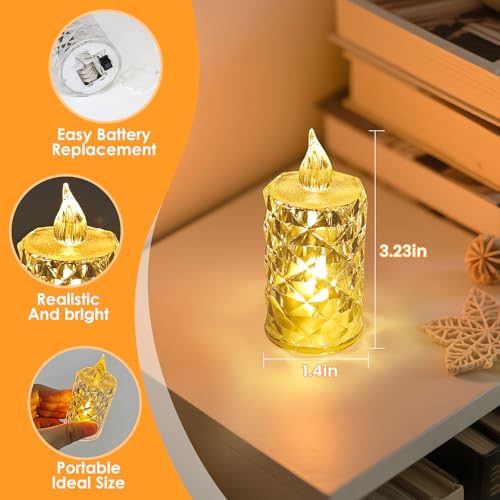 24 velas votivas LED intermitentes electrónicas decorativas a pilas 5