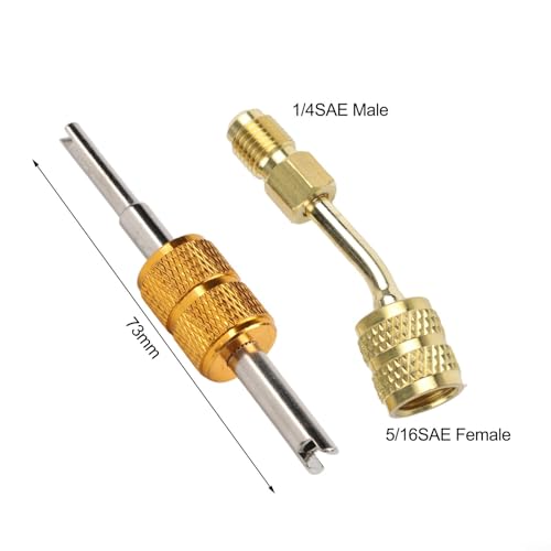 Kit Adaptador Split R410A 5/16 a 1/4 Pulgadas, Conector Latón miniatura 4