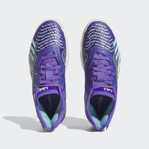 ADIDAS Herren D.O.N. Issue 4 Sneaker, Purple Rush/Off White/Clear Aqua, 42 2/3 EU – Ansicht 3