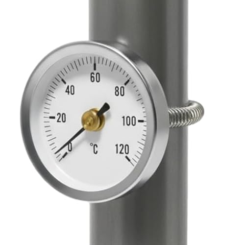 Dopsyesn Thermographe Pour Tuyau,Collier Ajustable En Acier Inoxydable 63mm Pour Fournitures Domestiques,Thermomètre À Pince Pour Tuyau | Intérieur Extérieur Chaudières Industrielles Échangeurs de