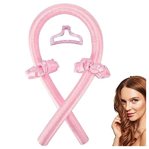 Rizador Pelo Sin Calor,Rizadores de Pelo Sin Calor Para Cabello Largo, Lazy Curler Set,Rizadores de Ondas Con Diadema Suave Para Dormir,Silk Herramientas de Peinado,para el hogar y fiestas Seda