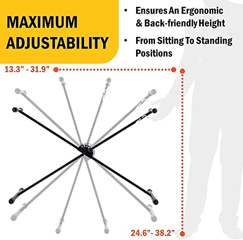 Image of blueberry Adjustable Folding Single Braced Keyboard Stand