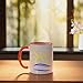 Naturist Symbol for Nudist Naturism | Universal Nudism Sun Ceramic Mug, Orange/White