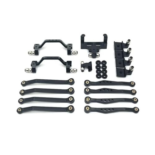 RC�A�b�v�O���[�h�X�y�A�p�[�c For WPL C54 C54-1 C64-1 C74 C74-1 1/16 ���^���T�X�y���V�����t���[���X�e�A�����O�M�A�V�[�g���b�h�Z�b�g�����[�g�R���g���[���J�[�p�[�c�p(Black)