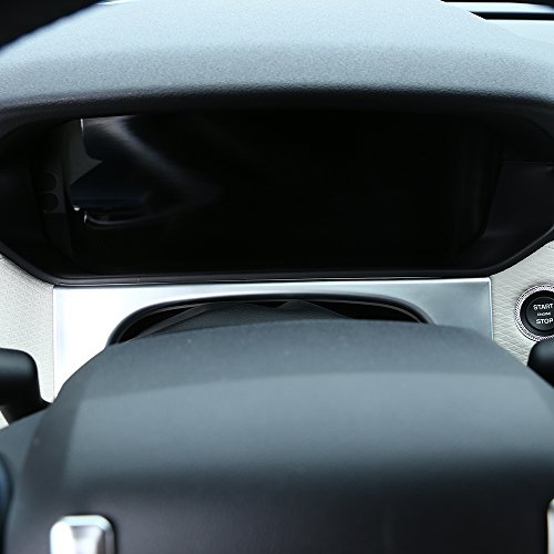 Cadre pour tableau de bord argent mat accessoire voiture ABS - 6