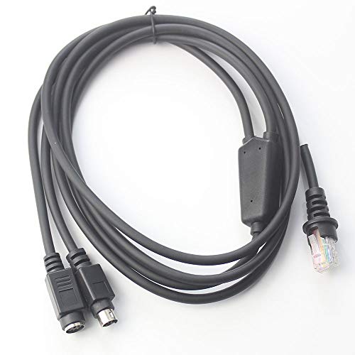 Cabo para teclado PS/2 KBW com código de barras compatível com Metrologic MS7120 MS9540 MS5145 MS169