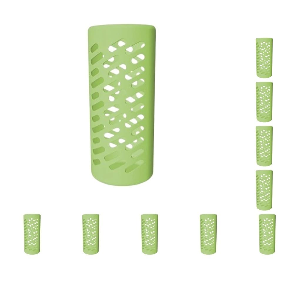 10 set di coperture protettive in silicone professionali per bottiglie d'acqua, accessori di ricambio per 40-32-1134 ml, verde prato S