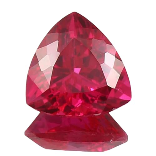 Rubis naturel trillion 11x11mm pierre taillée en vrac pour bague et bijoux DIY