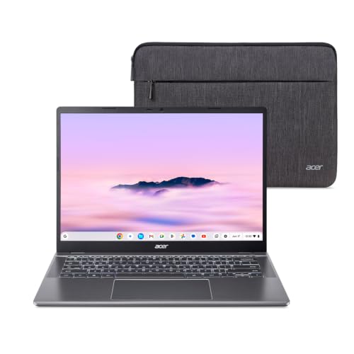 Image of Acer Chromebook Plus 514 Laptop with Google AI - 14 inch WUXGA 1920 x 1080 IPS Touch Matte Display | Intel Core i3-1315U | 8GB LPDDR5 | 256GB SSD | Wi-Fi 7 | FHD Camera | Chrome OS | CB514-5HT-33RD