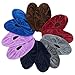 INOOMP 6 Pairs Reusable Shoe Covers, Lint Shoe Protectors Covers, Universal Soft Washable Thickened Foot Boot Shoe Covers for Indoors Home