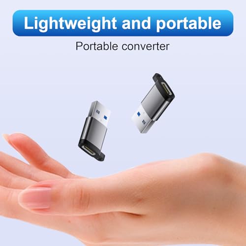 USB C Female to USB Male Adapter 3 Pack, OTG Converter, Type C to USB A Charger Cable Converter Compatible for Apple Watch iPhone 16 15 14 13 AirPods 3 MacBook Samsung S24 Nintendo Switch Car - Image 3