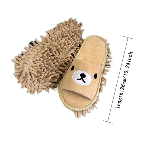 Floor Cleaner Shoe Mop Mop Slippers For Floor Cleaning Cartoon Mikrofaser Hausschuhe Lazy Slippers Shoe Schmutz Haare Reinigung for Home Office Floor Dust Dirt Hair Cleaning Tool Unisex size 42