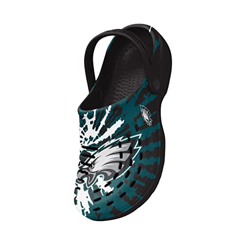 Image of FOCO Mens NFL Team Logo Tie-dye Garden Water Sandals Shoes Slipper Clogs with Strap
