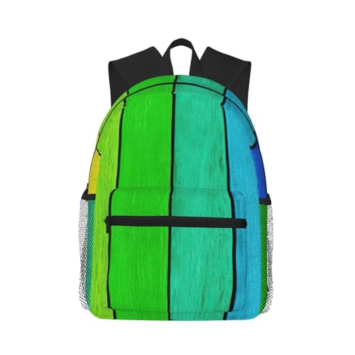 Sac à dos arc-en-ciel confortable pour soulager le dos durant les cours et voyages