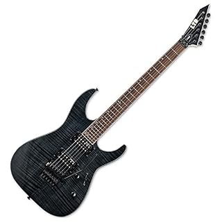 ESP M-200fm Ltd M-Series Guitare électrique (voir Thru Noir) - Les Beatles, Paul McCartney, John Lennon, RIngo Starr, George Harrison ESP M-200fm Ltd M-Series Guitare électrique (voir Thru Noir) – Image 2