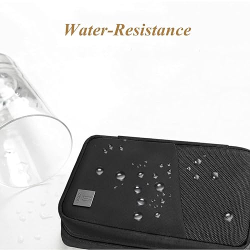 Image of WIWU MacBook Organizer, Electronics Organiser, Travel Case, Tech Pouch, Carrying Bag for Hard Drives, Accessories Case for Cord, Apple Pencil, Cable,Charger, Pod, Mouse, RFID Enabled