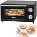 Mini forno da 12 litri – Mini forno 1000 Watt – Mini forno 3 funzioni – Forno per pizza con calore superiore e calore inferiore – forno da campeggio 60 minuti timer e protezione da surriscaldamento