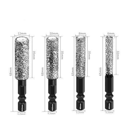 2-in-1 Hexagonal Shank Brazing Dry Drilling Hole Opener,Diamonds Cores Drill Bits,Diamond Hole Cutter Saw Kit,Porcelain Tile Drill Bit for Porcelain Tile, Glass, Marble (6+8+10 mm) 7 2-in-1 Hexagonal Shank Brazing Dry Drilling Hole Opener,Diamonds Cores Drill Bits,Diamond Hole Cutter Saw Kit,Porcelain Tile Drill Bit for Porcelain Tile, Glass, Marble (6+8+10 mm) - Image 7