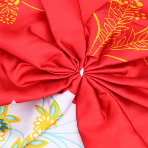 Kimono japonés rojo de seda imitada para mujer 4