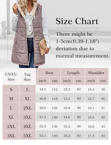 Chaleco invierno mujer acolchado largo chaqueta sin mangas capucha Maeau morado S 6