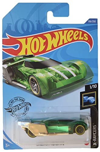 Hot Wheels Lindster Prototype, X-Raycers 1/10 - Coche fundido a presión, 7.6 cm, niño, unisex, niños