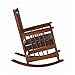 Coaster Home Furnishings - Ida - Rubberwood - Upholstered Rocking Chair with Rocker Base and Padded Seat - Living Room - Tobacco & Dark Brown - 600058