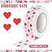 BNJZWJJ 2Roll Cute Heart Packing Tape for Valentine's Day Gift Packing Decoration, 1.77