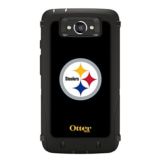 OTTERBOX DEFENDER SERIES Case for Droid Turbo - Retail Packaging - NFL Steelers Black Pittsburgh Steelers NFL Logo