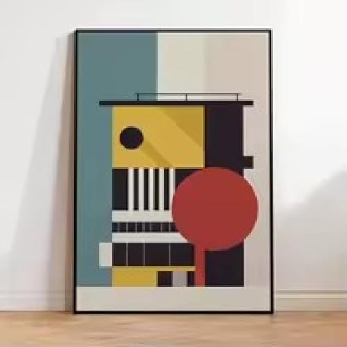 Affiche architecture géométrique : transformez un mur vide en salon moderne chic