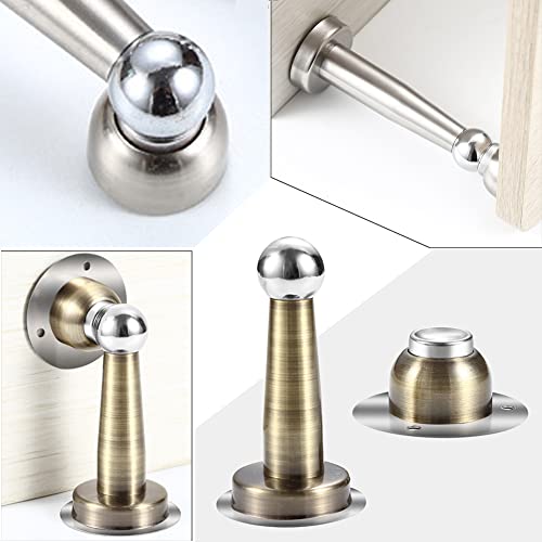 Tope de puerta magnético para evitar golpes en la pared, acero de 17cm 3