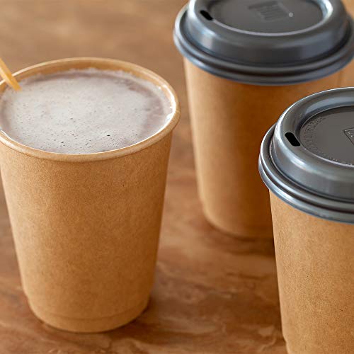 Image of Restaurantware 12 Ounce Disposable Coffee Cups, Pack of 25 Double Wall Paper Drinkware - Insulated with a Rolled Rim, Ideal for Takeaways, Tea, Iced Tea, Hot Chocolate, Cold Beverages and More