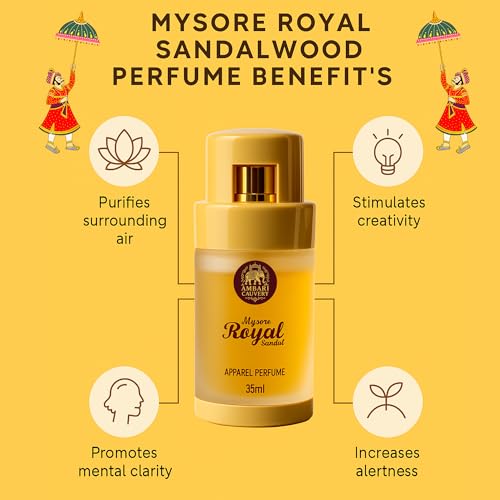 Herbal Treasures Mysore Royal Kavery Sandalwood Perfume 35ml Unisex - Image 4