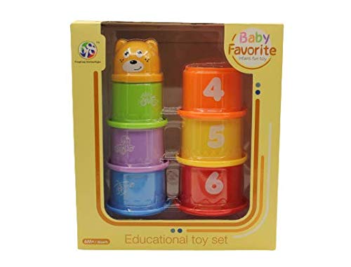 BABY BATH FUNNY CUPS 7PCS