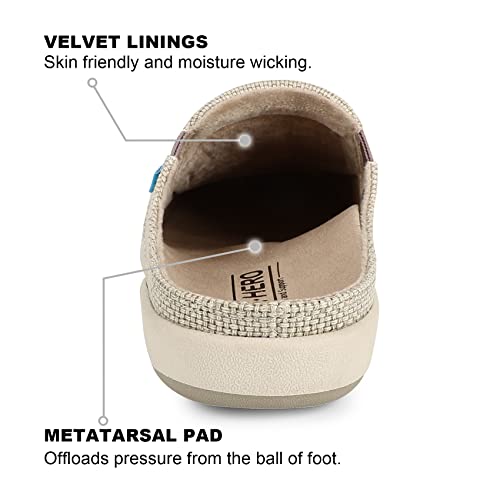 Walk·Hero Comfort And Support Womens Slippers With Arch Support, Walkhero House Slippers For Women With Suede Insole And Velvet Lining, Slip On Clog Indoor Outdoor House Shoes With Anti-Skid Rubber Sole thumb #1