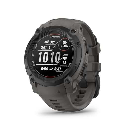 Garmin Instinct E - Montre GPS Robuste et connectée – Noir avec Bracelet Gris Charbon – Boîtier 40 mm