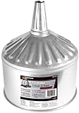 Performance Tool W54272 Steel Galvanized Funnel - 8 Quart Capacity