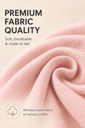 Image of 3-Pack Organic Muslin Bassinet Fitted Sheets, Compatible with Halo, Snoo, Graco, Dream On Me, Delta, and Other Standard Size Bassinets - Fits Oval, Hourglass, & Rectangle Shapes (32 x 16 x 4 Inches)