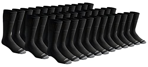 Dickies Men's Cotton Blend Cushioned Work Tube Socks, (18, 36 Pairs)