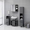 vidaXL-Armario-Espejo-de-Bano-Inodoro-Aseo-Muebles-Mobiliario-Almacenamiento-Estante-Decoracion-Adorno-Aglomerado-Gris-Brillo-625x205x64-cm