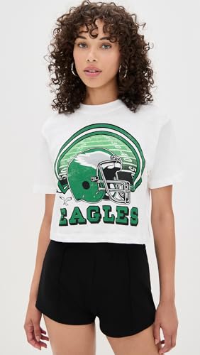 Junk Food Women's Eagles Game Time MN Crop Tee2