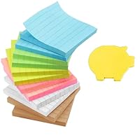 Amazon.co.jp: 12冊*70枚(6色から選べます) 付箋 75x75mm 罫線 ふせん