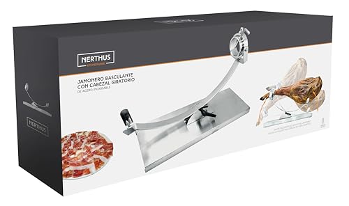 Miniatura 2 de Nerthus Fij 1233 Jamonero Basculante Y Cabezal Giratorio Acero Inoxidable