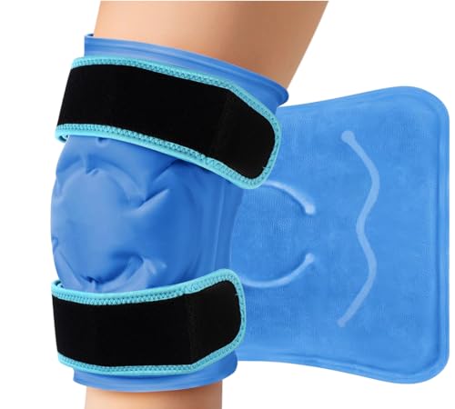 Bolsa Térmica Gel Full Joelho, Bolsa Termica Gel, Bolsa de Gelo para Joelho, Bolsas de Gelo para Os Joelhos, Joelheiras Com Bandagens Refrescantes, Equipamentos de Proteção Esportiva