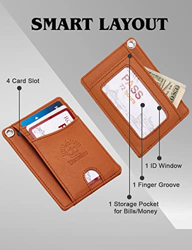 Leather Wallets for Men, RFID Blocking Bifold Stylish Wallet, 2 Slim Mens Wallets Combo (12+6 Card Slots) Comes With Luxury Gift Box4