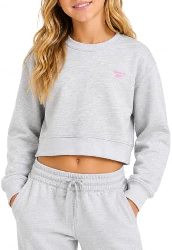 Reebok Girls’ Sweatshirt – Fleece Pullover Hoodie Sweatshirt - Casual Top - Fashion Hoodie Sweatshirt for Girls (7-16)
