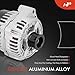 A-Premium Alternator Compatible with Mercedes-Benz W163 Series ML430 1999-2001 4.3L, ML500 2002 5.0L, ML55 AMG 2000-2003 5.5L, 12V 150A 6-Groove Pulley Clockwise, Replace# 0101541002, 0101548302