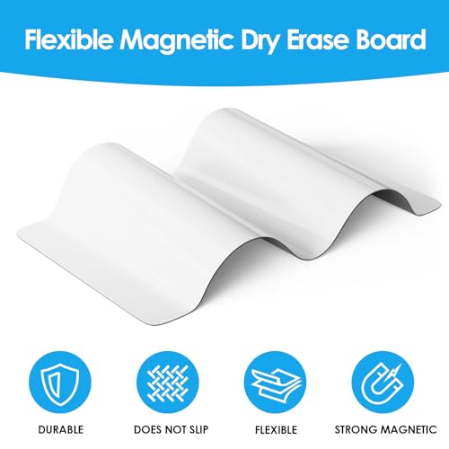 maxgear small magnetic dry erase board sheet for refrigerator fridge whiteboard for kitchen 1234x834 white board organizer and planner with stain resistant technology include 1 eraser 3 markers