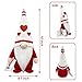 CRCZK Valentines Day Gnomes, 2 Pack Mr & Mrs Valentine Gnomes Decorations for Home - Handmade Swedish Tomte Gnomes Plush Ornaments Valentine's Day Party Supplies