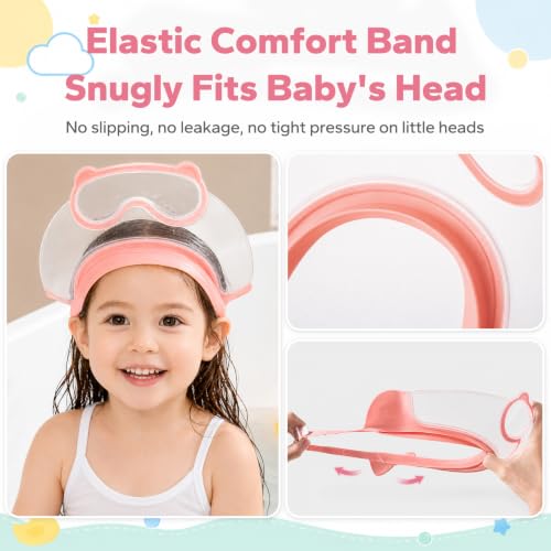 Image of FUNUPUP Baby Shower Cap for Toddlers Kids, Soft TPE Silicone, Nude Pink