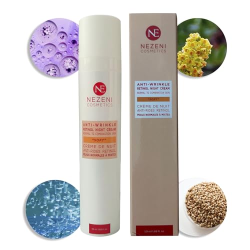 Nezeni Crema Noche 0,11% RETINOL PURO Antiarrugas Mujer/Hombre 27 Activos | Rellenador Arrugas Profundas Con Ácido Hialurónico | Reafirmante Cara, Cuello y Escote | Piel Normal, Grasa y Mixta